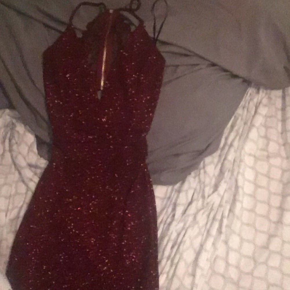 Sparkly red dress